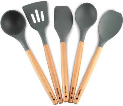 AGARO Royal Silicone Spatula, Cooking and Mixing, for Non-Stick Cookware, BPA Free, Mixing Spatula(Pack of 5)