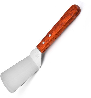 Baskety Stainless Steel Griddle Scraper and Pancake Turner, Small Pack of 1 Non-Stick Spatula(Pack of 1)