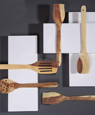 MY STORE Durable Wooden Spatula(Pack of 5)