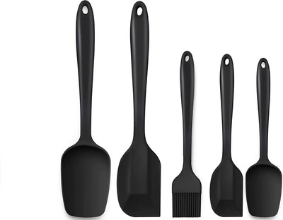 COSKIRA Silicone Spatula Set,Utensils for Cooking, Baking, Mixing and Non-Stick Cookware Non-Stick Spatula(Pack of 5)