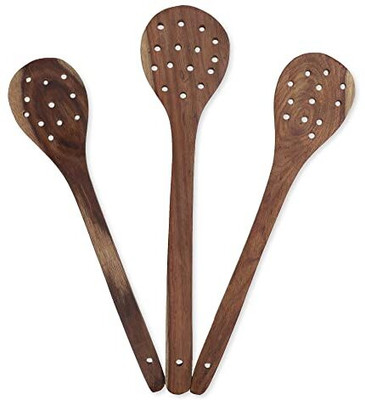 e kysa e-ace-round-hole-spatula-3 Wooden Spatula(Pack of 3)