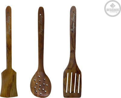 Designer Library 2312-11 Wooden Spatula(Pack of 3)