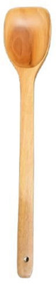 Dynore Wooden Pan Shape Ladle for Cooking/Serving Mixing Spatula(Pack of 1)
