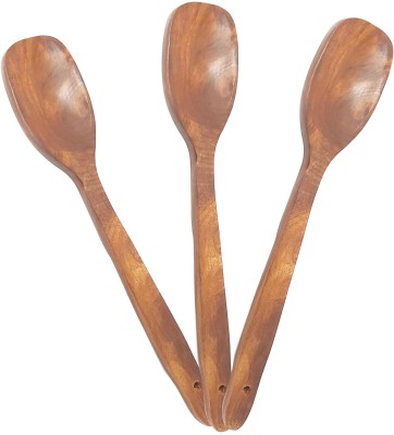 DESI KARIGAR 12598 Wooden Spatula(Pack of 3)