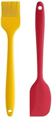 Habeeb silicon brush and spatula set 20.5cm long pack of 2 Mixing Spatula(Pack of 2)