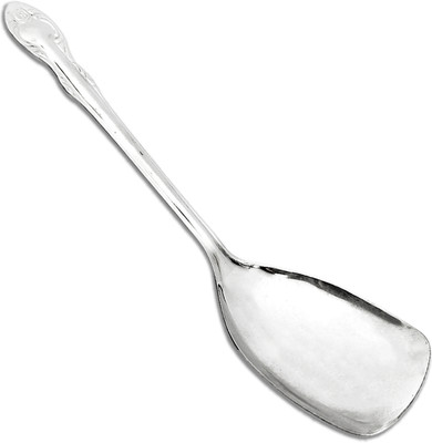 KUBER INDUSTRIES Stainless Steel Wok Spatula|Slotted Turner For Cooking & Food Serving (Silver) Non-Stick Spatula(Pack of 1)