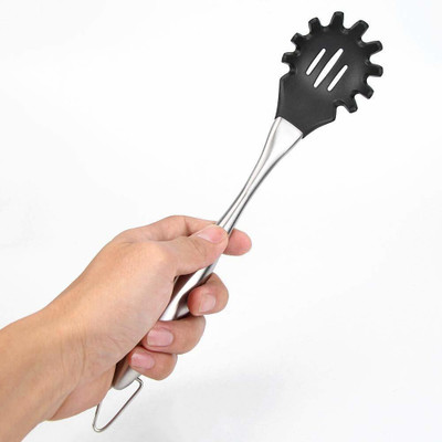 Baskety Kitchen Heat Resitance Non Stick Pasta Server Black Non-Stick Spatula(Pack of 1)