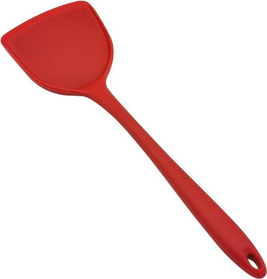 Besillia Silicone Cooking Spatula, Simple Non-Stick Chef Craft Turner For Kitchen Red Non-Stick Spatula(Pack of 1)