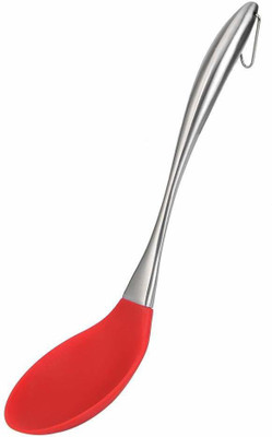 We3 Silicone Mixing Spoon with Stainless Steel Handle Heat-Resistant for Nonstick Mixing Spatula(Pack of 1)
