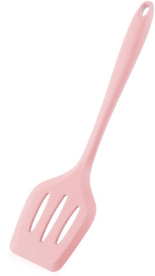 We3 Silicone Turner Spatula Non Stick Rubber Kitchen Utensil for Fish Eggs Pancakes Slotted Spatula(Pack of 1)