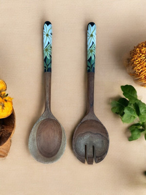 LOKLORE Tarang Acia Wood Server Wooden Spatula(Pack of 2)