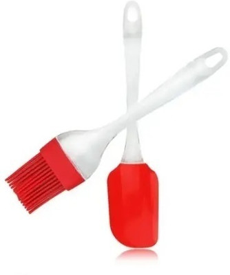 Silicakart spatula red Rubber Spatula(Pack of 2)