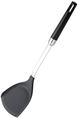 PLENARO Silicone Plain Spatula, Heat-Resistant with Nylon Black Handle Flexible Rubber Rubber Spatula(Pack of 1)