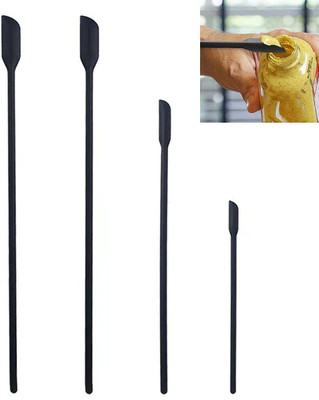 Onprix Mini Silicone Spatula-Makeup Spatula-4 Pack Small Silicone Spatula Mixing Spatula(Pack of 4)