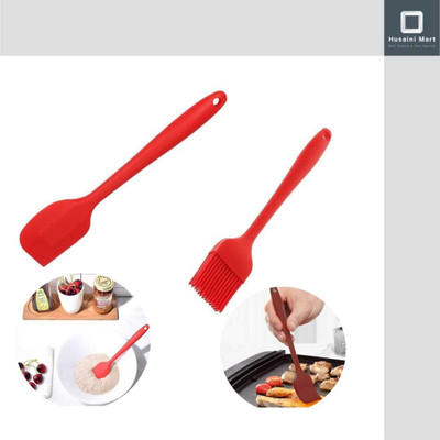 Husaini Mart SPATULA & BRUSH Mixing Spatula(Pack of 2)