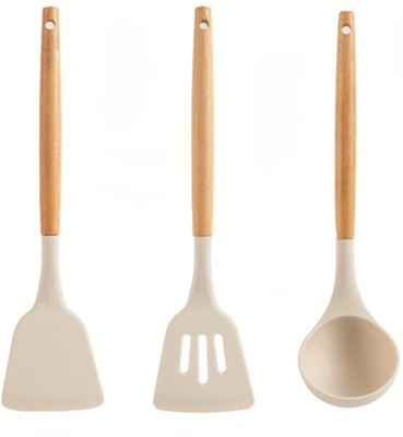 Zroof Silicon Spatula for Kitchen | Non-Stick | Cooking Spatulas with Wooden Handle Non-Stick Spatula(Pack of 1)