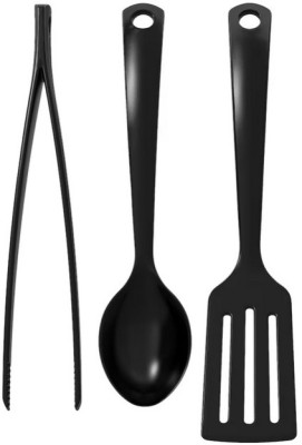 IKEA 3-piece kitchen utensil set, black Non-Stick Spatula(Pack of 3)