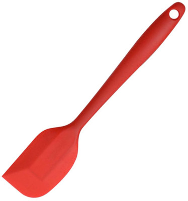 JAMBOREE Red Silicone Spatula 11 inch Rubber Spatula Heat Resistant Non-Stick Baking Tool Mixing Spatula(Pack of 1)