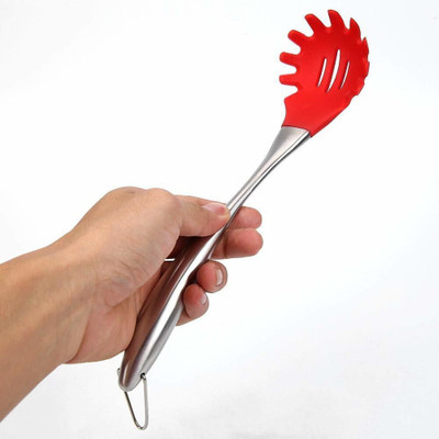 Baskety Kitchen Heat Resitance Non Stick Pasta Server Red Non-Stick Spatula(Pack of 1)