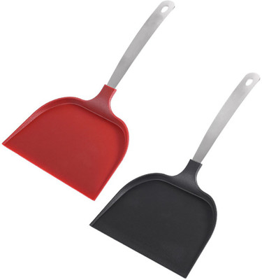 TRIFECTA Cooking and Baking Kitchen Silicone Turner Wide Pancake Spatula Non-Stick Spatula(Pack of 2)