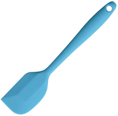 JAMBOREE Blue Silicone Spatula 11inch Rubber Spatula Heat Resistant Non-Stick Baking Tool Mixing Spatula(Pack of 1)