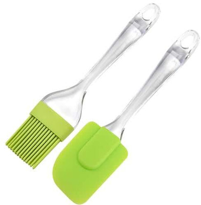 Quickkart Cooking/Baking Premium Silicone Spatula and brush Non-Stick Spatula(Pack of 1)