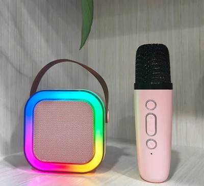 KS ENTERPRISES Bluetooth Speaker with Voice-Changing effect Wireless MIC with Fun Voice Effects Speaker Mount