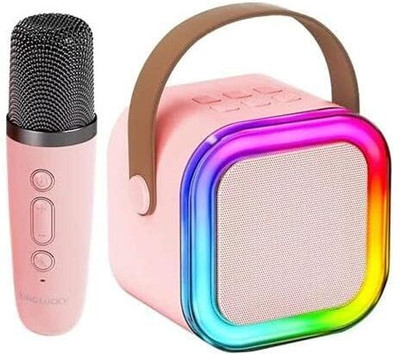 Nizix All-in-One Karaoke System – Wireless Microphones, Dynamic Lights & Bluetooth Microphone(Multicolor)