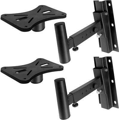 Adiohub Dual Mount Stands Speaker Wall Mounts, Speaker Mounting Bracket Tilt, Rotation Speaker Mount
