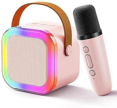 PARTHEN Mini Portable Bluetooth Speaker with Wireless Microphone (Multicolor) Speaker Mount
