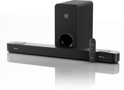 GOVO GOSURROUND 940 Dolby Atmos 400 W Bluetooth Soundbar(Platinum Black, 2.1.2 Channel)