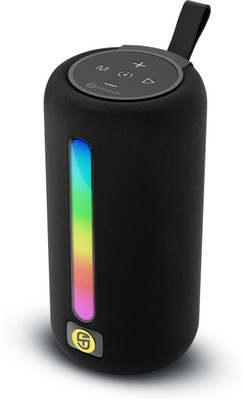 SnapUp Stone MAX Upto 9H TYPE C ACOUSTIC STEREO SOUND RGB 55mm DUAL DRIVER TWS FEATURE 18 W Bluetooth Speaker(Slay Black, Stereo Channel)