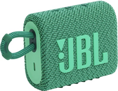 JBL Go 3 ECO Ultra Portable Bluetooth Speaker,Pro Sound, IP67 Water & Dust Resistant 4.2 W Bluetooth Speaker(Green, Mono Channel)