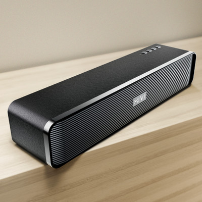 Mivi Fort H30 Soundbar, 30W, 2.0 Channel, 2500 mAh, 6 Hours Playtime, BT v5.3 30 W Bluetooth Soundbar(Black, 2.1 Channel)