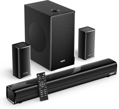Mivi Fort H350 Soundbar, 350 Watts, 5.1 Channel, Multi-Input and EQ Modes, BT v5.1 350 W Bluetooth Soundbar(Black, 5.1 Channel)