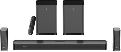 MOTOROLA AmphisoundX Vibe Dolby Atmos 700 W Bluetooth Soundbar(Black, 5.2.4 Channel)
