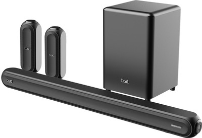 BoAt Aavante Bar 3200D 350W RMS With Dolby Audio 350 W Bluetooth Soundbar  (Premium Black, 5.1 Channel) For Rs. 10999 @ 72 %