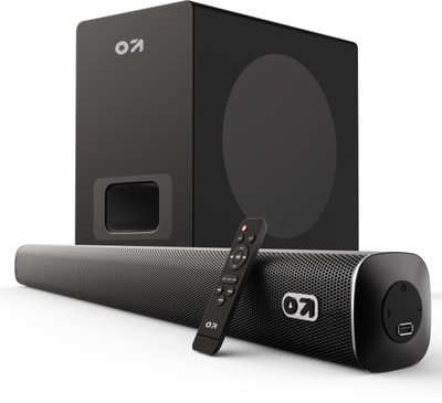 GOBOULT (previously Boult)Bassbox X120 with Subwoofer, 120W Power, 2.1 Channel, EQ Modes 120 W Bluetooth Soundbar(Black, 2.1 Channel)
