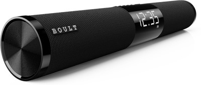 Boult Bassbox X30 Dual Dynamic Drivers, Clock & Alarm Mode, 30W, LED Panel, BTv 5.4 30 W Bluetooth Soundbar(Pure Black, Stereo Channel)