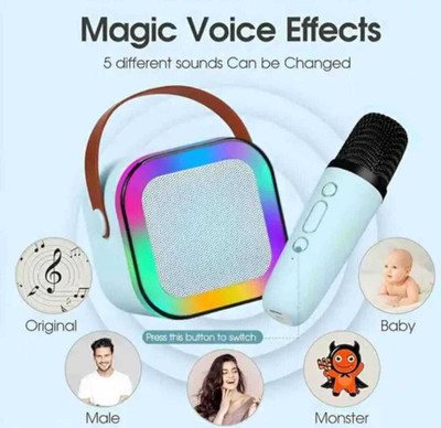 Flicker K12 5 W Bluetooth Gaming Speaker(Pink, Blue, 5.1 Channel)