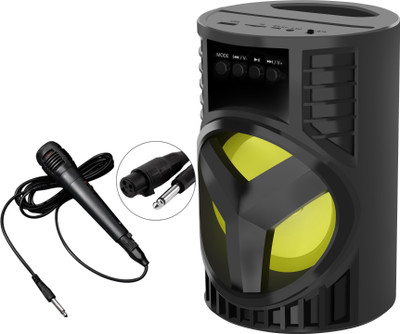 bogx Latest DJ Sound Premium Design Stereo bass Built-in Amplifier and Mic Karaoke 5 W Bluetooth Gaming Speaker(Black, Stereo Channel)