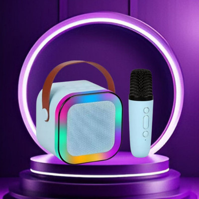 Clairbell K12 Bluetooth Speaker with wireless Karaoke Mic, Voice Effects BT5.1/TF CardB42 10 W Bluetooth Gaming Speaker(Multicolor, 4.1 Channel)