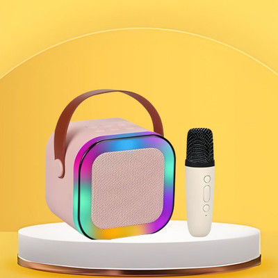 Clairbell K12 Bluetooth Speaker with wireless Karaoke Mic, Voice Effects BT5.1/TF CardB351 10 W Bluetooth Gaming Speaker(Multicolor, 4.1 Channel)