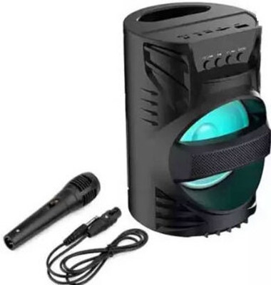 RECTITUDE New Selling Speaker with Mic Led Light subwoofer Sound System Home Theatre 10 W Bluetooth Home Audio Speaker(Black, Stereo Channel)