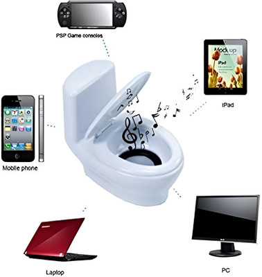 Vinayakart Toilet Speaker 3 W Home Audio Speaker(White, Mono Channel)