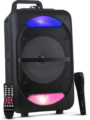 KRISONS Beatz With FM,USB,Aux and Bluettot with Free Wired Mic 1000 W Bluetooth Home Audio Speaker(Black, Mono Channel)
