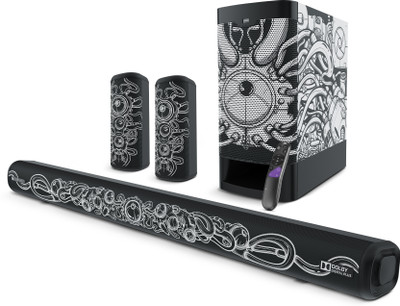 ZEBRONICS Juke bar 9400(Designed by Santanu Hazarika)Optical in,AUX, BT,USB in,LED Display 525 W Bluetooth Soundbar(Black, 5.1 Channel)