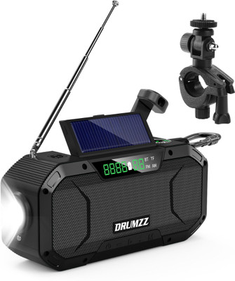 DRUMZZ Trek 400 Bluetooth Speaker for Cyclist & Bikers- with Bike/Cycle Mount 7 W Bluetooth Home Audio Speaker(Black, Mono Channel)