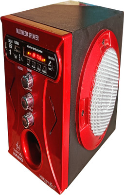 world voice BT SUPER-XL RED NANO LED Light Sub-woofer Speaker with BT/FM/MP3/USB/SD-Card/AUX 160 W Bluetooth Home Audio Speaker(Red, Stereo Channel)