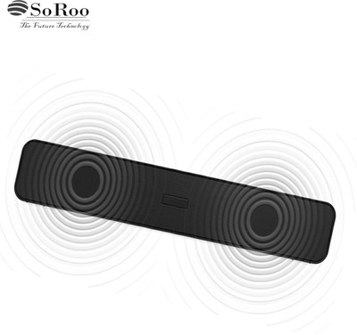 Soroo Future Tv Soundbar Bluetooth Speaker & Hi Bass Powerful Sound Speaker Box Dj soundbar 10 W Bluetooth Home Audio Speaker(Black, 2.0 Channel)